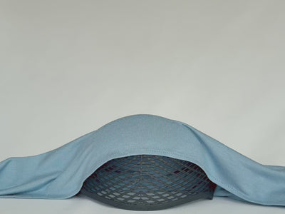 Premium Jersey Hijab in baby blau mit dem Bonbana Undercap #farbe_blau