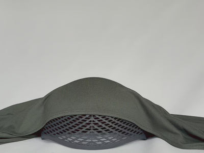 Premium Jersey Hijab in khaki mit dem Bonbana Undercap #farbe_khaki